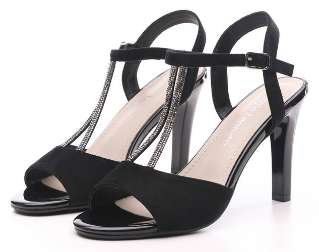 Szpilki damskie Sergio Leone DSK924CZMI czarne rozm.36-40