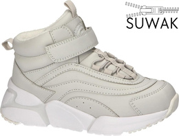 Children's winter shoes American Club CES-48, gray and pink, size 32-36