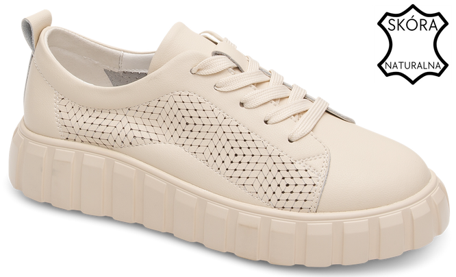 Women's sports half-boots Skotnicki DP-3-Y99BE beige size 36-41