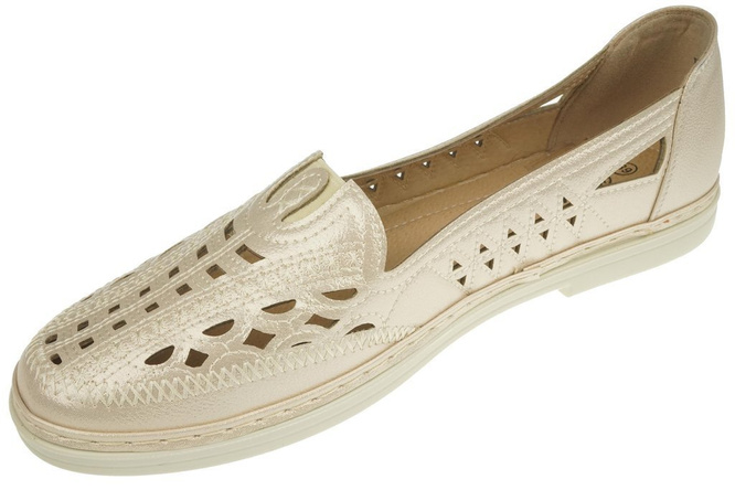 Półbuty damskie Yaliluo DH6-10GO złote rozm.36-41