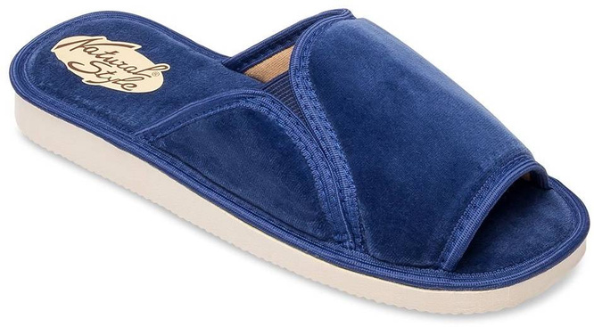 Pantofle damskie Meteor DV025 SABINA bordowe, czerwone, niebieskie i granatowe rozm.36-40