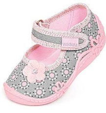 Children's sneakers Viggami TOSIA DRUK grey and pink size 18-27
