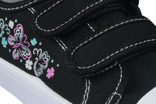 Tenisówki dziecięce American Club CTEN-145 czarne i granatowe rozm.31-35