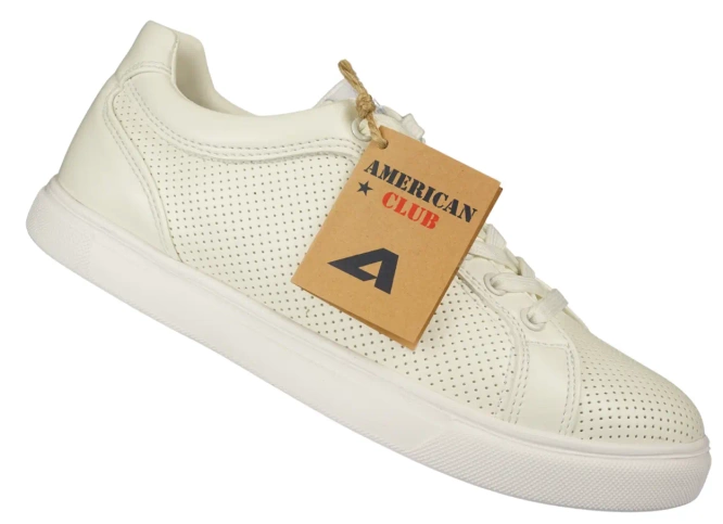 Buty sportowe damskie American Club DRH-66 czarne i białe rozm.37-41