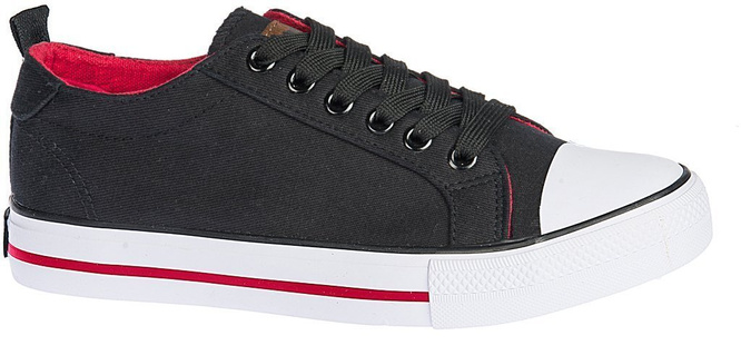 Tenisówki męskie American Club MLH-26 czarne i granatowe rozm.41-46