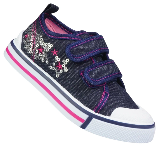 Children's sneakers Underline B10C1825 navy blue and blue size 25-30