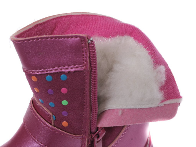 Buty zimowe dziecięce Clibee AH-128PE różowe rozm.22-27