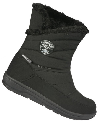 Buty zimowe damskie American Club DSN-56 czarne rozm.34-41