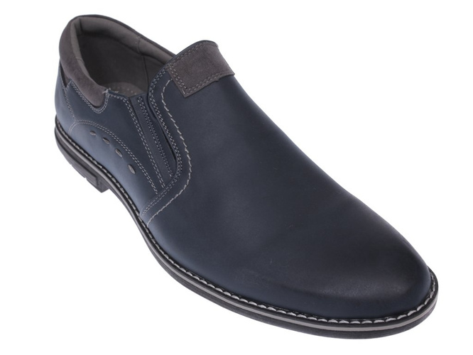 Półbuty męskie Skotnicki MP-4-7003ABU granatowe rozm.41-46