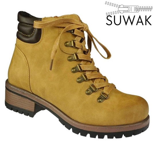 Women's winter shoes Sergio Leone D714-11NZO yellow size 36-40