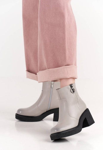 Buty zimowe damskie Sergio Leone DTR926SZ szare rozm.36-40