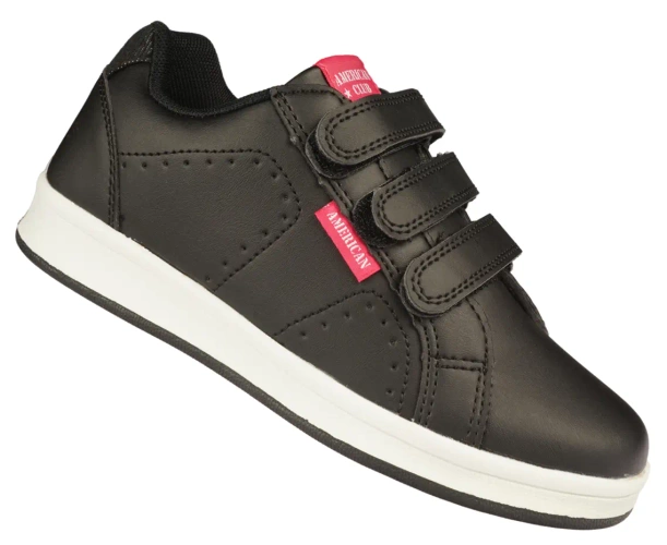 American Club CES-62 children's sports shoes, size 32-36, navy blue and black