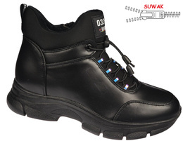 Women's transition shoes Purlina DHJ38-1CBL black size 39-43