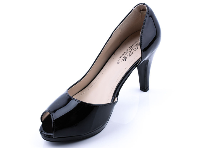 Szpilki damskie Small Swan DXF02-1ABL czarne rozm.36-41
