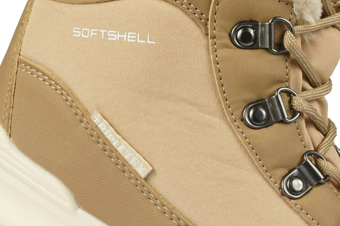 Women's snow boots American Club DSN-51 beige size 37-41