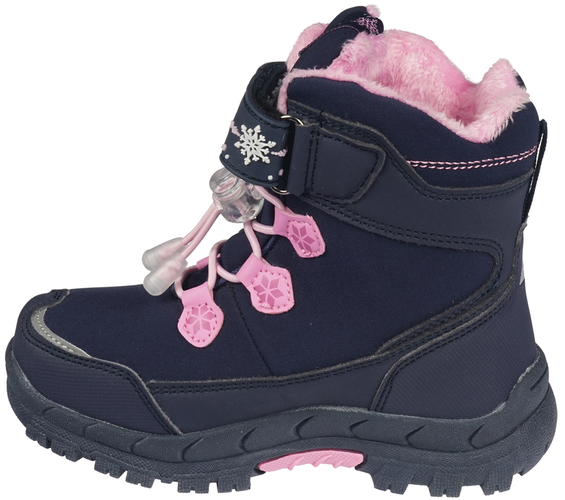 Buty zimowe dziecięce American Club BHL-38 szare i granatowe rozm.27-31