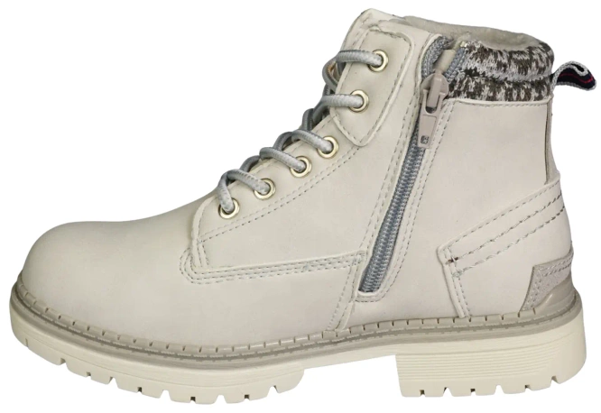 Children's winter shoes American Club C-708121-W navy blue and white, size 32-36