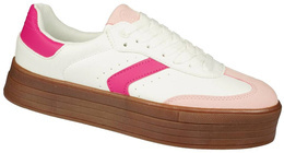 Women's sports shoes Badoxx DLXC-8576WHPI white size 36-41