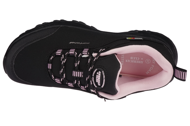 Buty sportowe damskie American Club DWT-245 czarno-różowe i czarno-turkusowe rozm.36-41