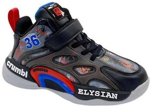 Children's sports shoes Clibee CL354BLGY black and gray size 32-37