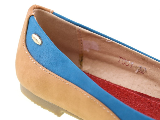 Children's ballerinas Boshimao CT001-41LCA brown size 30-35