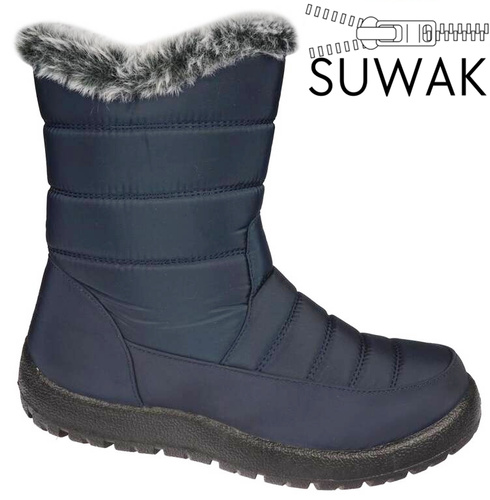 Women's snow boots Skotnicki DB-3-0300NA navy blue size 36-41