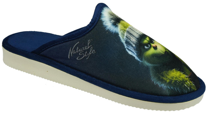 Pantofle damskie Meteor DV107 GRZESIEK granatowe rozm.36-40