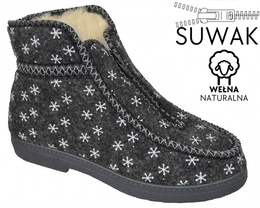 Women's slippers Skarpol DSNIEZKASZ gray size 36-41