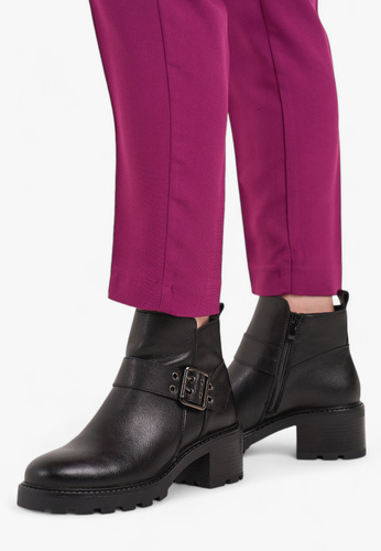 Sergio Leone DTR720-SCZ women's Chelsea boots black size 36-40