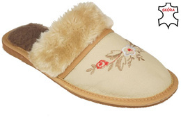 Women's highlander slippers Pako DP2103 beige size 36-41