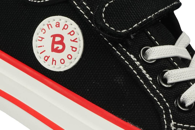 Children's sneakers BESSKY BMY009-3BBLRE black size 26-31