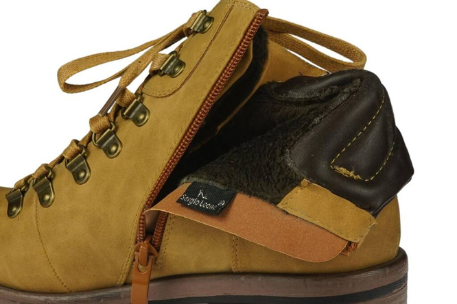 Women's winter shoes Sergio Leone D714-11NZO yellow size 36-40