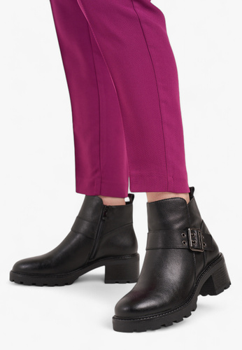 Sergio Leone DTR720-SCZ women's Chelsea boots black size 36-40