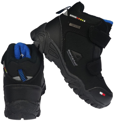 Buty zimowe dziecięce American Club BWT-70 czarne i granatowe rozm.27-31