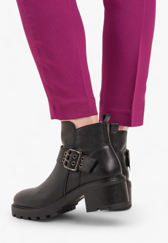 Sergio Leone DTR720-SCZ women's Chelsea boots black size 36-40