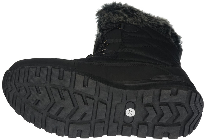 Buty zimowe damskie American Club DSN-04 czarne rozm.37-41