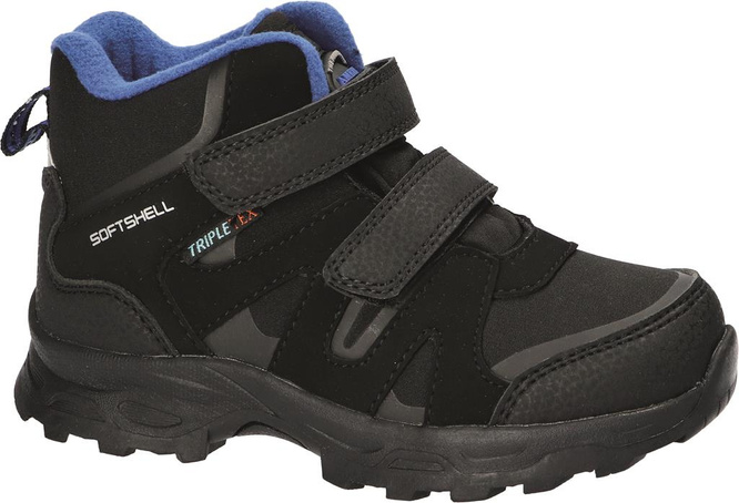 American Club BSN-32 black and navy blue children's winter shoes, size 28-32