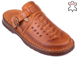 Men’s Sandals Łukpol M803-1BR – Brown, Sizes 40–45