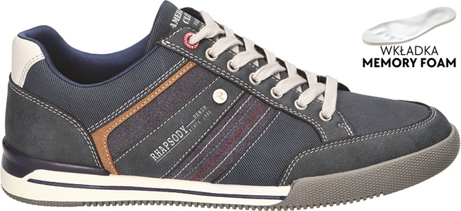 American Club MRH-155 men's sports shoes gray and navy blue size 41-46