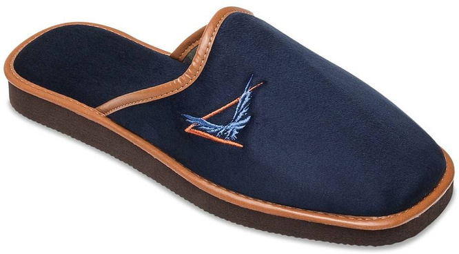 Men's shoes Meteor MV057 PIOTR navy blue and brown sizes 41-46