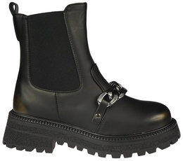Apawwa CD1018BLGO children's winter shoes black size 32-37