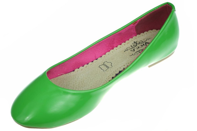 Women's ballerinas Vices DA589-29 green size 36-41