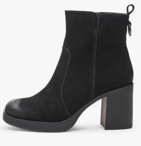 Botki zimowe damskie Sergio Leone DBT673-SCZ czarne rozm.36-40