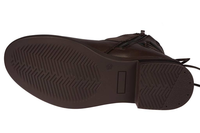 Chun Sen D27585-2BR women's winter shoes, brown, sizes 36-42