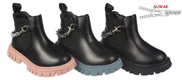 Children's winter shoes Nino BA2376-22 black, pink and blue size 26-31