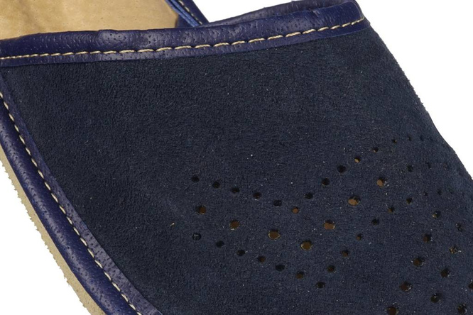 Pantofle góralskie damskie Pako DPAKO2206 granatowe rozm.36-41