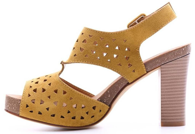 Women’s sandals Sergio Leone DSK858ZOMI mustard size.36-40