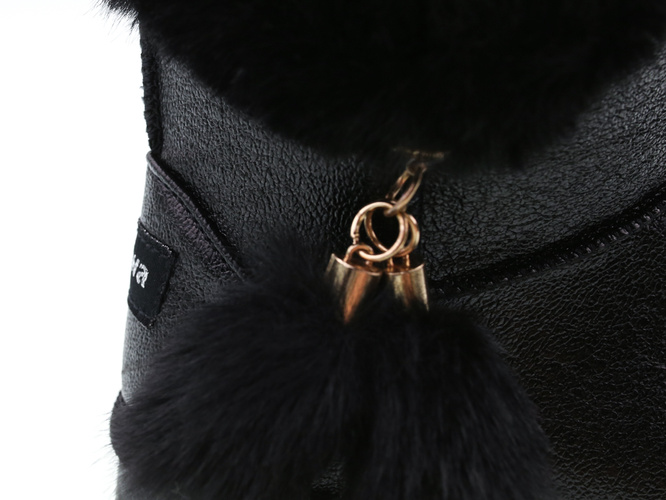 Children's winter boots Apawwa BN220BL black size 26-31