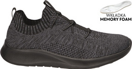 Buty sportowe męskie American Club MWT-199 czarne i szare rozm.41-46