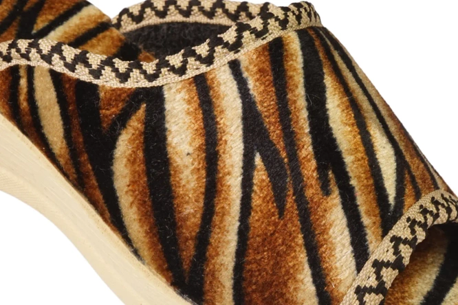 Women's textile slippers Fatex DF2502 navy blue size 36-41